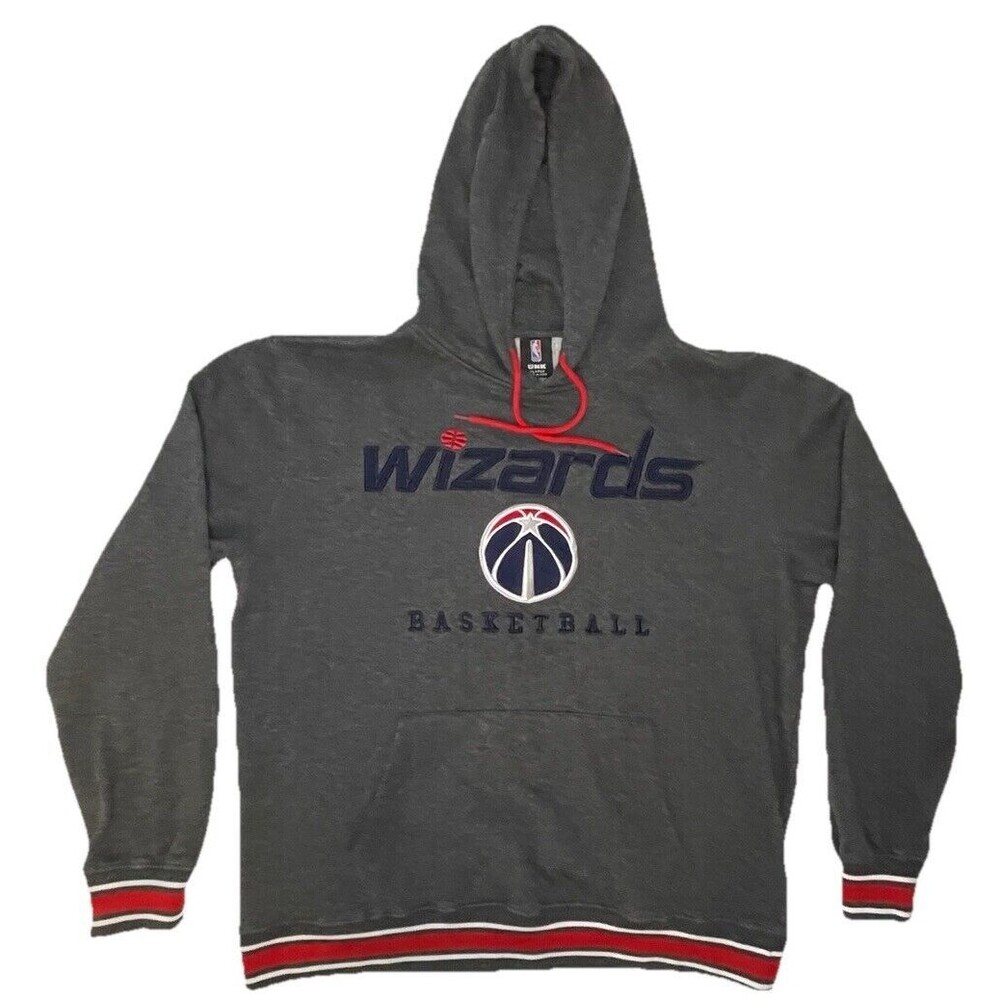 Washington Wizards Hoodie UNK Men’s XL NBA Basketball Gray Embroidered Pullover